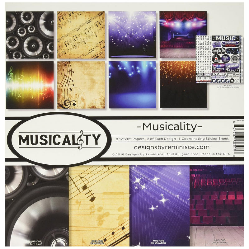 Musicality Collection Kit, Multicolor, 12" By 12", (Mus-200)