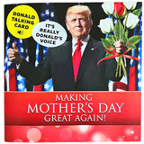Talking Trump Mothers Day Card - Authentic Voice Recording, Holiday Greeting From Presidential Collection, Perfect For Mom & Wife With Envelope