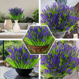 Artificial Flowers 20 Bundles Outdoors Faux Plants Uv Resistant Fake Flowers Faux Bushes Plastic Artificial Flowers Fake Outdoor Plants For Home Garden Decor