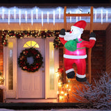6 Ft Christmas Inflatable Climbing Santa, Hanging Inflatable Christmas Decorations With Build-In Leds, Blow Up Santa Yar
