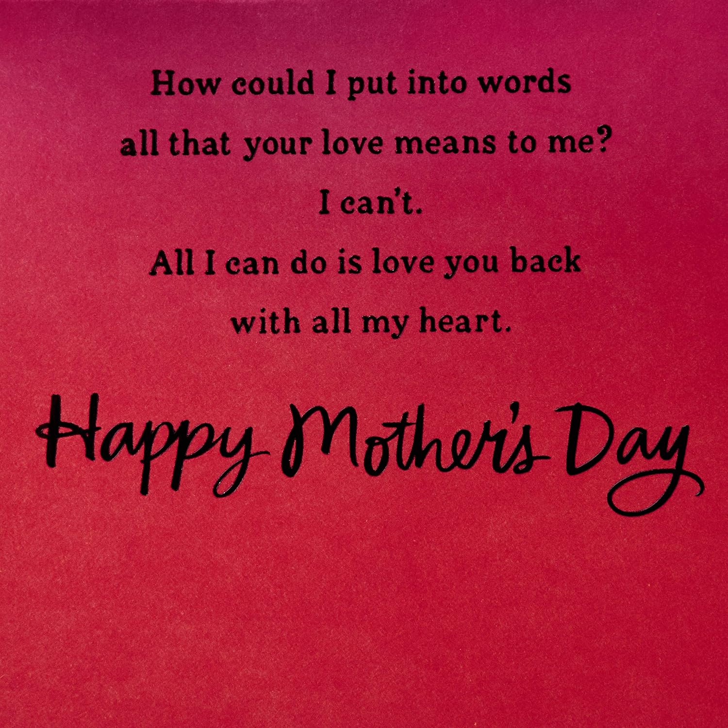 Hallmark Mahogany Pop Up Mothers Day Card from Son or Daughter (Powerful Gift) (799MBC1159)