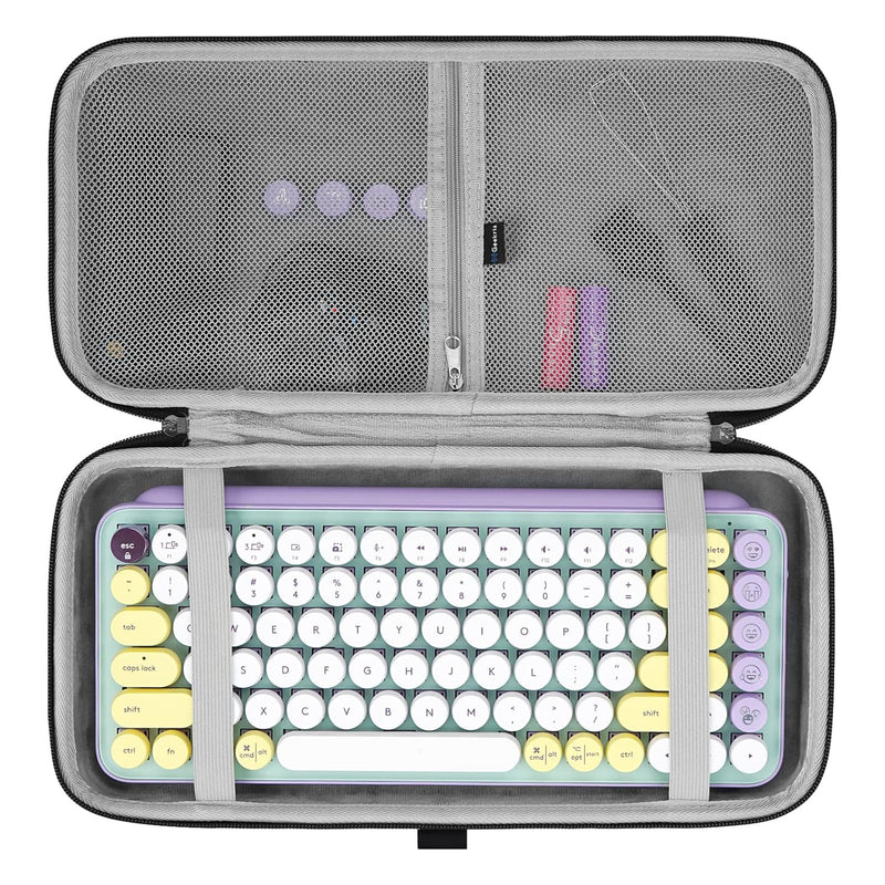 Geekria 75% Keyboard Case, Hard Shell Travel Carrying Bag for 84 Key Wireless