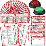 50 Pcs Christmas Friendly Feud Game With Answer Buzzer Christmas Feud Party Game Fun Family Trivia Quiz Night For Holiday Xmas Party Office Adult Groups