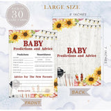 Bbq Baby Predictions And Advice Cards, Baby Shower Game, Pack Of 30 Game Cards, Gender Neutral Boy Or Girl, Fun Baby Game And Activity - Fa24