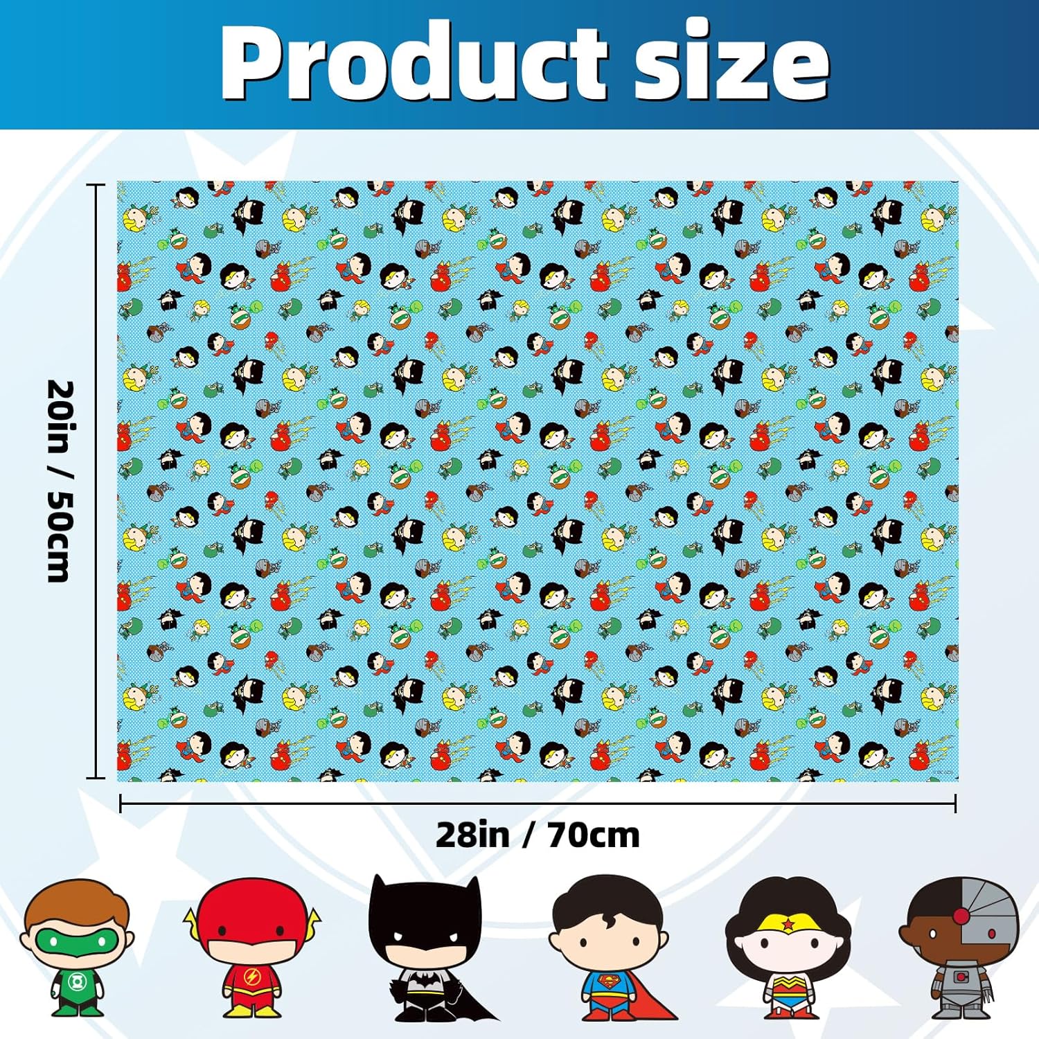 Superhero Gift Wrapping Paper Sheets – Colorful Gift Wrap For Boys Girls – Cartoon Hero Patterns For Kids Birthday, Baby Shower, Party, Christmas Or Everyday Present Wrapping, 20 X 28 Inch Per Sheet