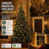 2 Pack 40FT Warm White Christmas Mini String Lights 200 Count Waterproof Indoor Outdoor