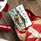 Valentine'S Day Card For Boyfriend Girlfriend Husband Wife Fiance, Otter Valentines Day Cards Gifts For Him Her, Cute Anniversary Day Card Gift, You’Re Like No Otter.