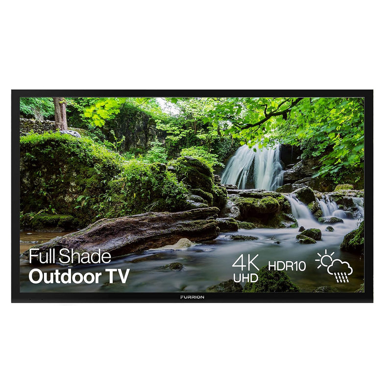 49" Full Shade Outdoor TV, 4K UHD HDR, Weatherproof, Auto-Brightness, FDUF49CBS