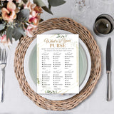 Bridal Shower Games, Greenery Wedding Shower Party Games Cards For Bride Groom Newlyweds, Engagement Bachelorette Party Decorations, Wedding Favors Supplies, 25 Game Cards Included - A03