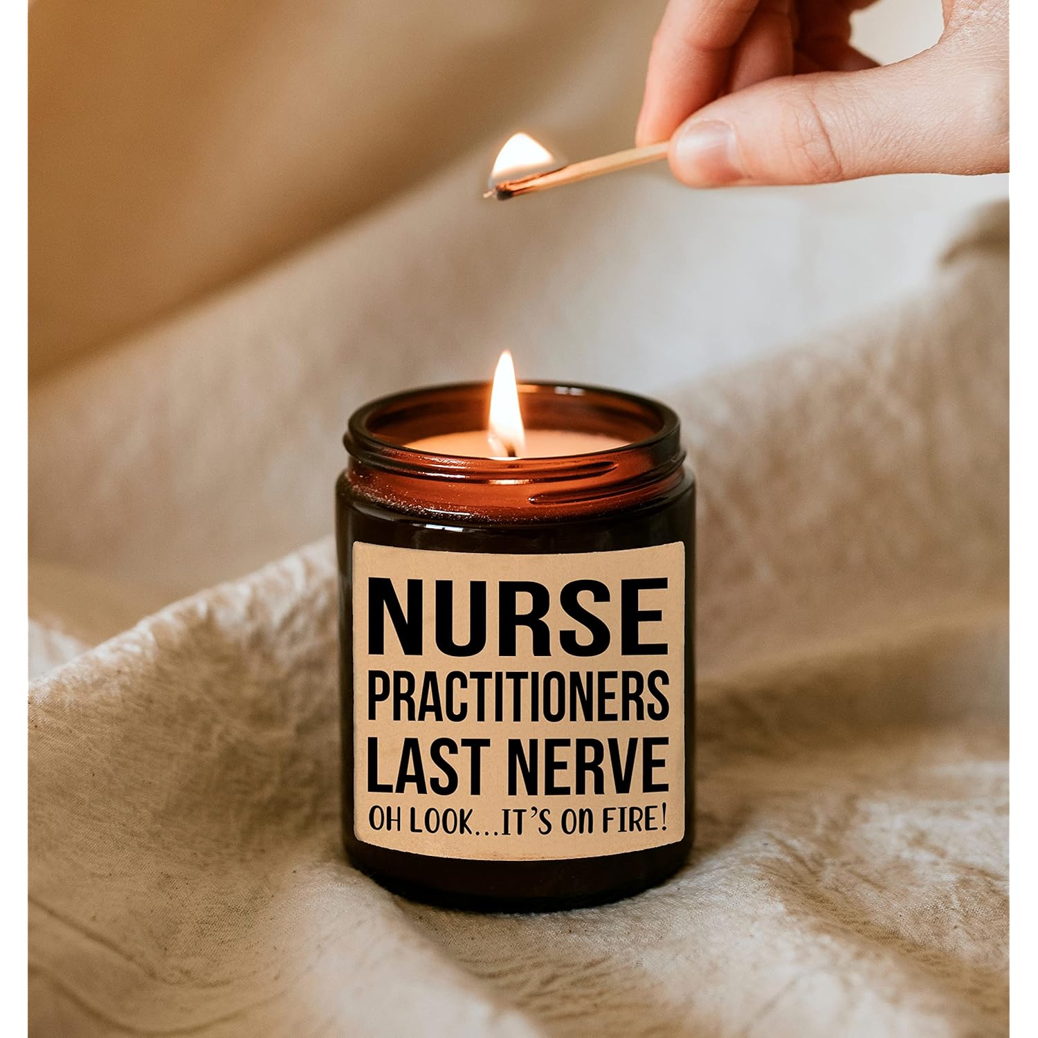 Nurse Practitioner Last Nerve Candle - Personalized Gift For Nurse Practitioner - Funny Gift For Nurse Practitioner - Nurse Practitioner Gifts - Birthday Gift For Nurse Practitioner
