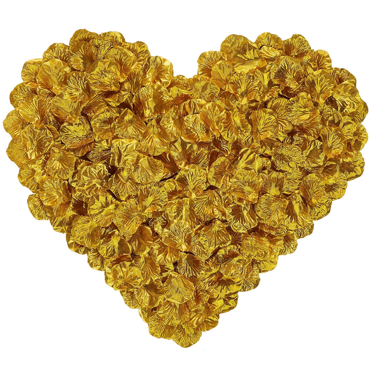 2000 Pcs Gold Artificial Silk Rose Petals For Romantic Night, Wedding, Party, Anniversary Flower Decorations