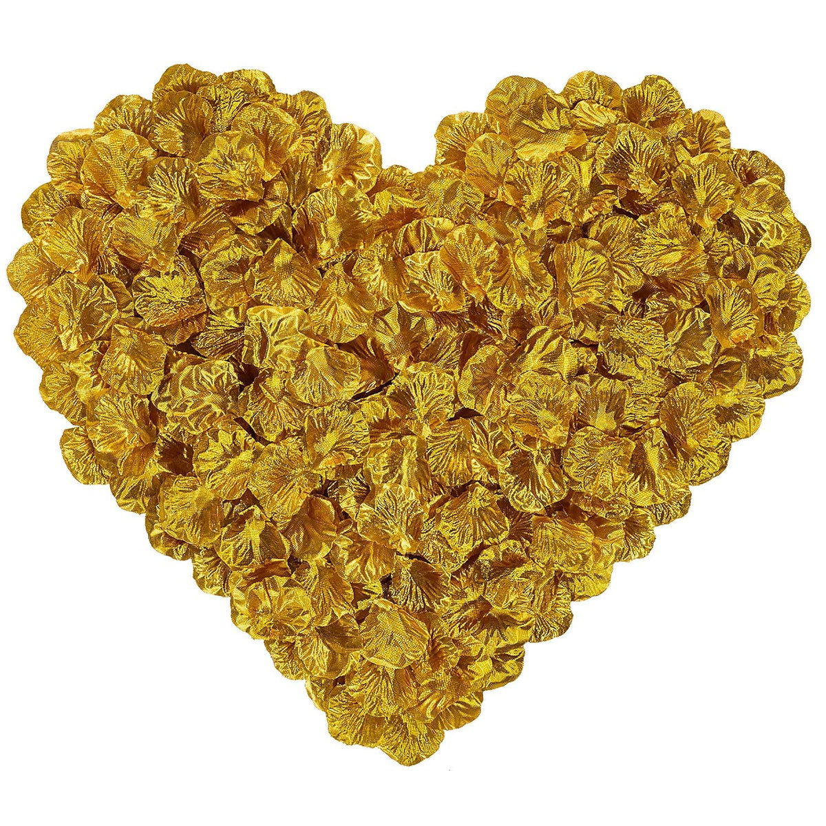 2000 Pcs Gold Artificial Silk Rose Petals For Romantic Night, Wedding, Party, Anniversary Flower Decorations