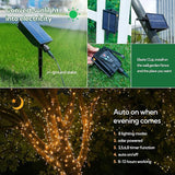 2 Pack 144FT Solar String Lights 400 LED Warm White Waterproof Outdoor Christmas Lights