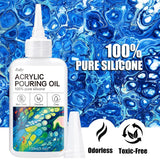Silicone Pouring Oil - 7Oz, Pure, Non-Toxic, Odorless, Compatible With Acrylic Or Watercolour, Cell Creation Activator