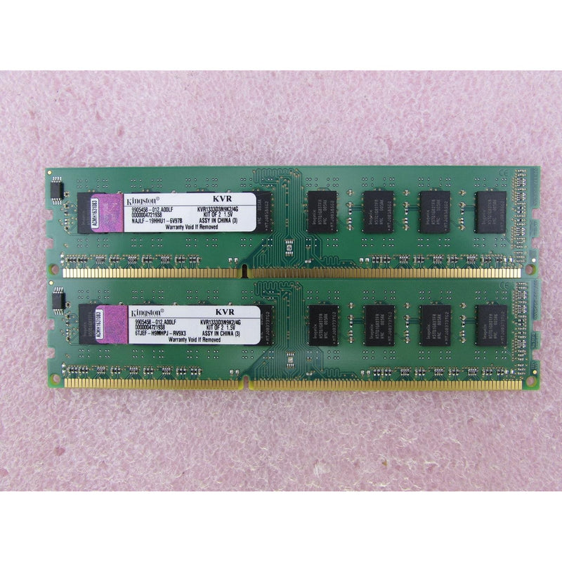 Kingston Valueram 4 Gb Kit (2X2 Gb Modules) 1333Mhz Pc3-1066 Ddr3 Dimm Desktop