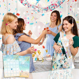 Summer Beach Baby Shower Games, Blue Ocean Baby Shower Decorations, 5X7 In & 25 Pcs Baby Bingo Game Set, Gender Neutral Party Supplies & Favor-A03