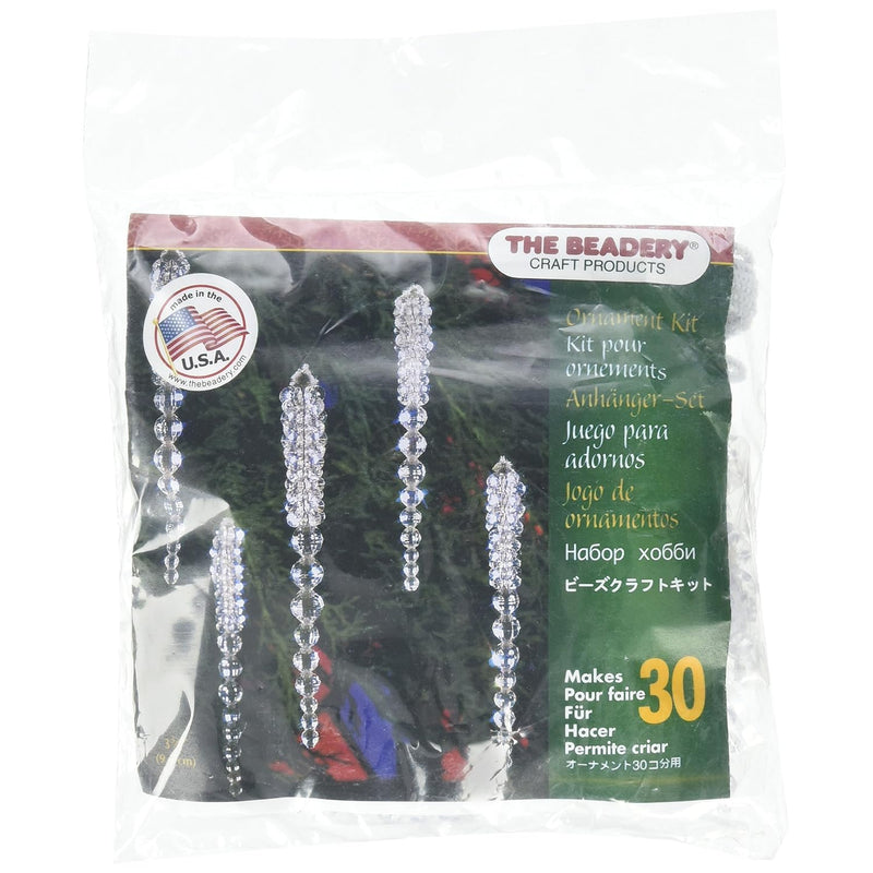 Beadery Bok-5489 Holiday Beaded Ornament Kit, 3.75-Inch, Sparkling Icicles, Ma