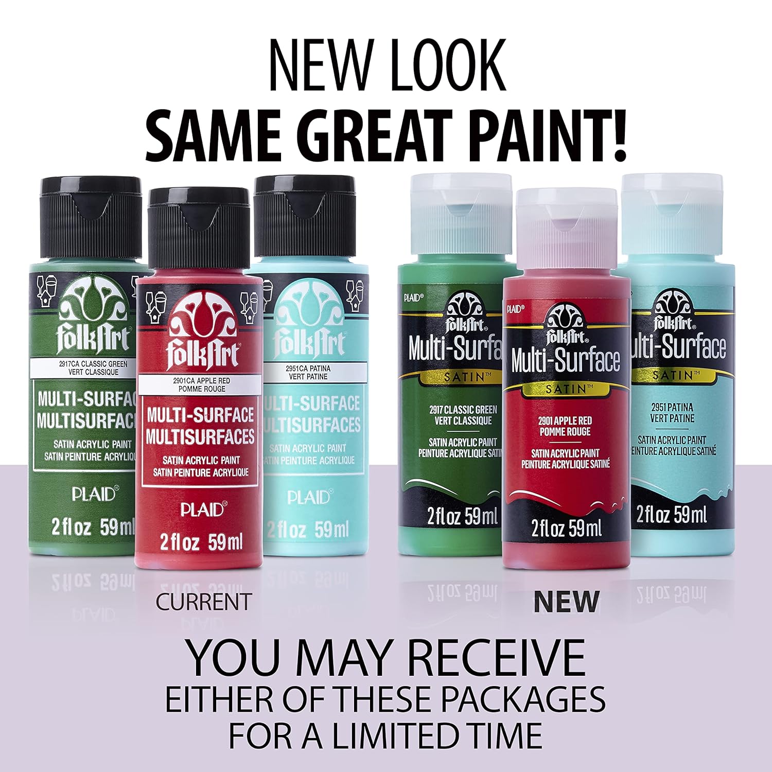 FolkArt Multi-Surface Paint in Assorted Colors (2 oz), 2894, Wicker White