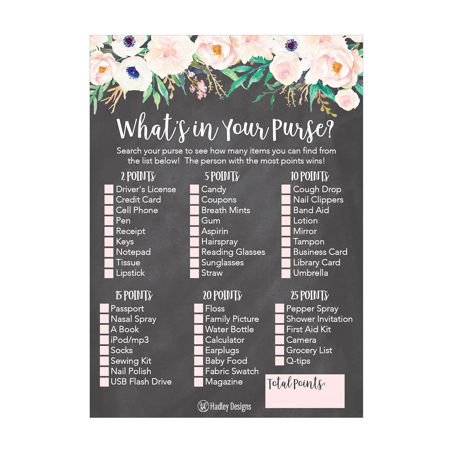 Baby Shower Game Cards, Dark Gray And Peach, 25 Pieces, Easy To Write On, Ideal For Baby Shower, Engagement, Bachelorette Party, Bridal Shower, Anniversary, Wedding
