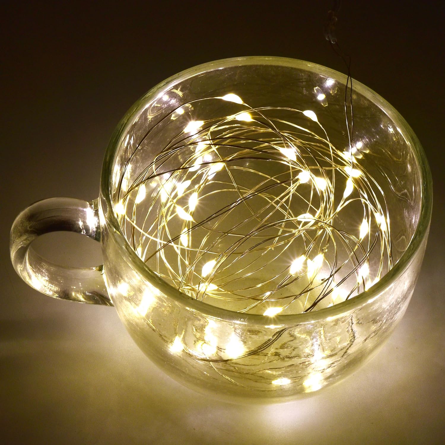 Fairy Lights 16Ft/5M 50 Led Twinkle String Lights Plug In Lights With Timer 8 Modes Waterproof For Christmas Tree Indoor