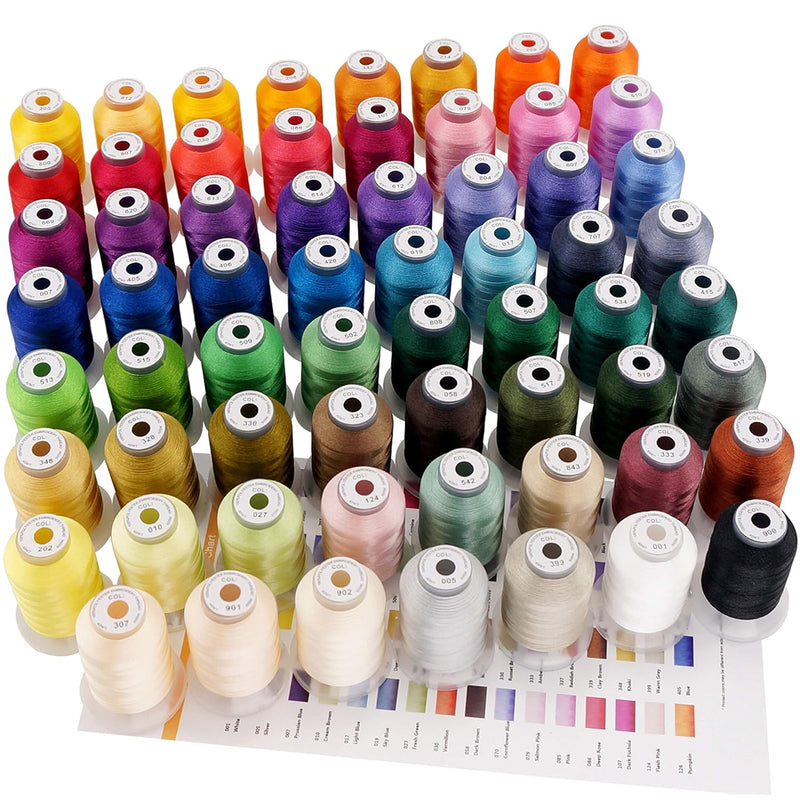 S 63 Brother Colors Polyester Machine Embroidery Thread Kit 500M Each For Home