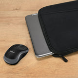 Bundle Wireless Mouse M185 Black & 16 Sleeve (Black)