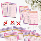 Bridal Shower Friendly Feud Game, Fun Bridal Shower Game Card For Adults, Friendly Feud Quiz For Wedding Shower Engagement Anniversary, Feud Trivia Games Bridal Shower Favor Supplies, 01