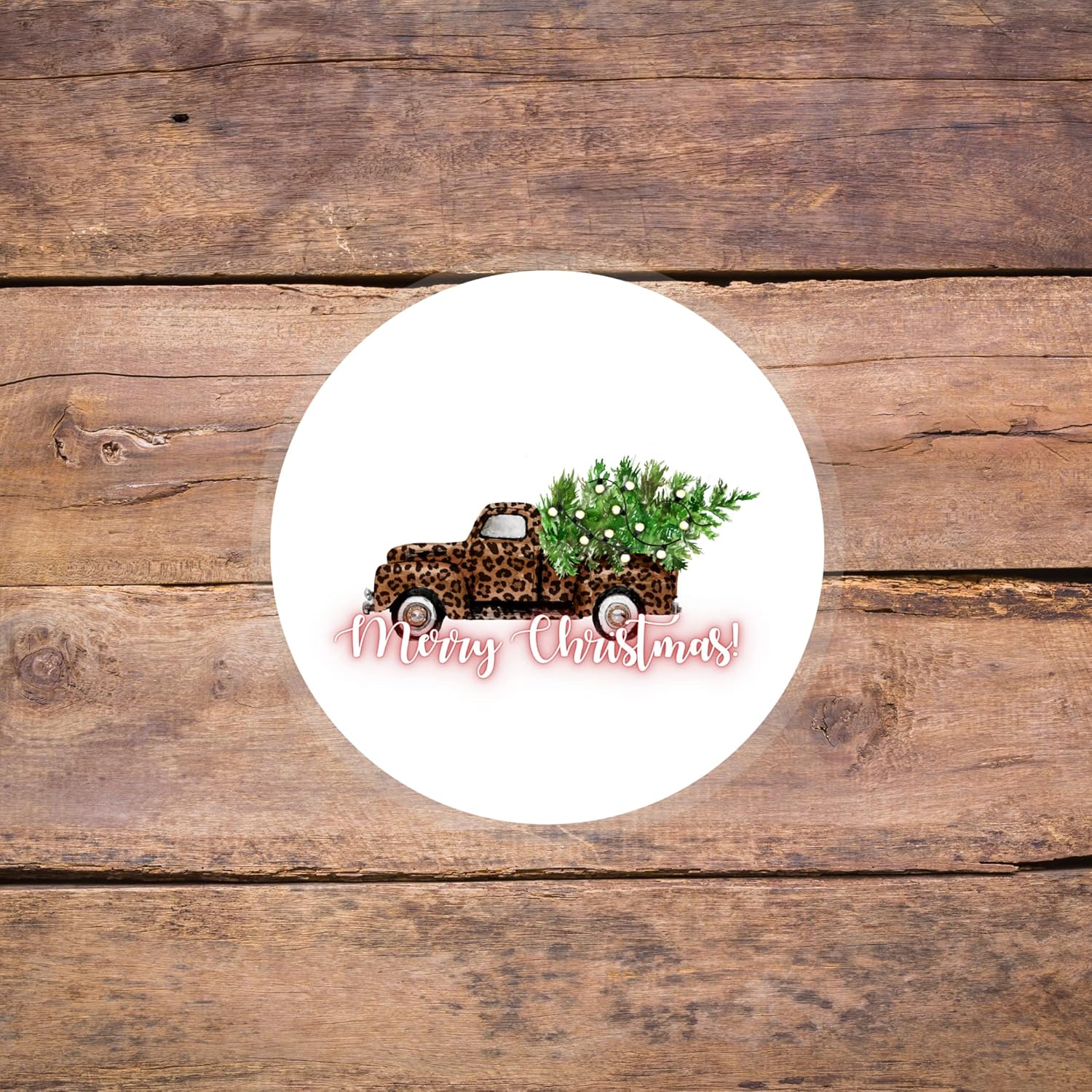 Freshie Christmas Holiday Cardstock Cutouts Rounds 2.5” In Random Mix | 24Pk| For Scented Aroma Beads Bake With Mold For Car Freshie Designs, Western, Santa Leopard Print, Cactus With Lights, Plaid