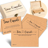 Time Capsule Box 1St Birthday, Baby Time Capsule Kit With 50 Cards, Party Games & Guest Activities, Baby Shower Decor Storage Box, Memorial Blessing Quotes Keepsake Gift