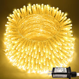 200 LED String Lights 66FT Warm White Clear Wire Connectable Fairy Lights Plug In for Bedroom Wedding Home Tree Yard Patio Classroom Indoor Outdoor Decor