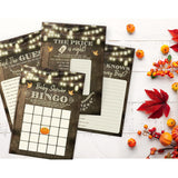 Fall Pumpkin Baby Shower Games, Neutral Yellow Bingo, Find The Guest, The Price Is Right, Who Knows Mommy Best, 25 Games Each
