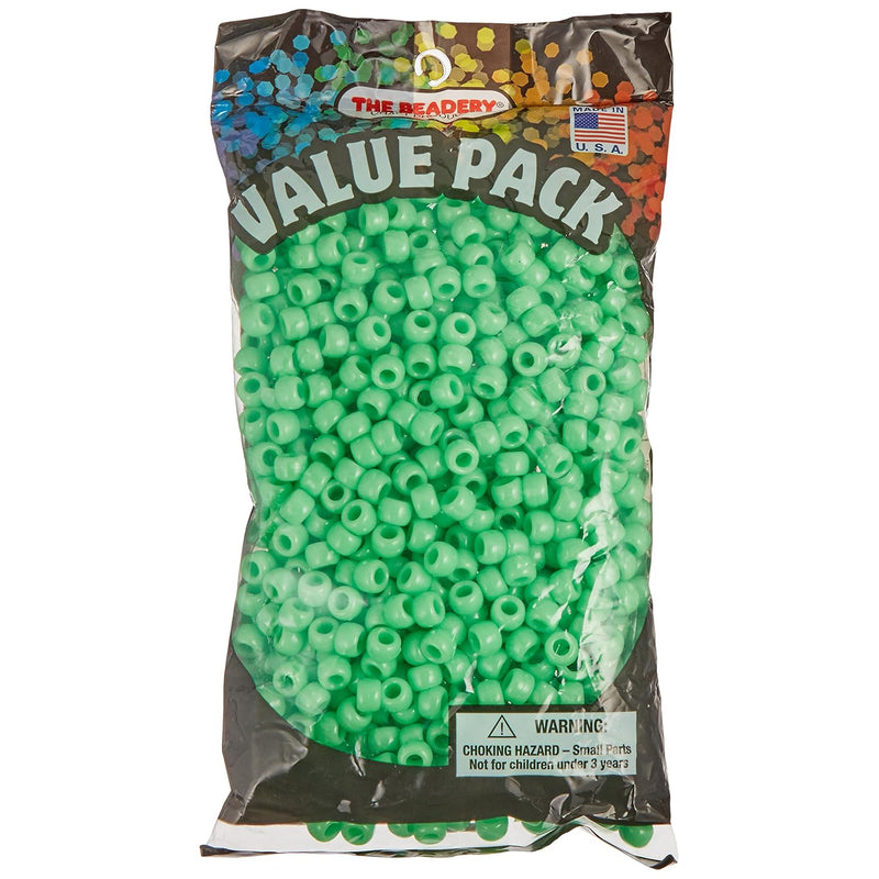 6 By 9Mm Barrel Pony Bead, Lime, 900-Pieces