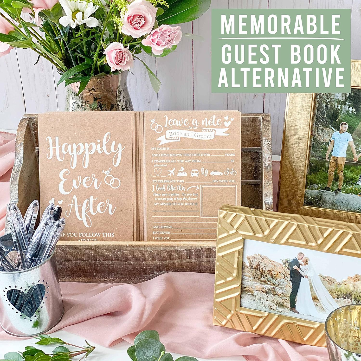 25 Wedding Advice Cards For The Bride And Groom, Rustic Bridal Shower Games For Guests, Guest Book Alternative, Card Boxes For Reception, Advice For The Bride Shower Games