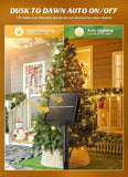 2 Pack 80FT Solar String Lights 200 LED Warm White Waterproof Patio Garden Lights