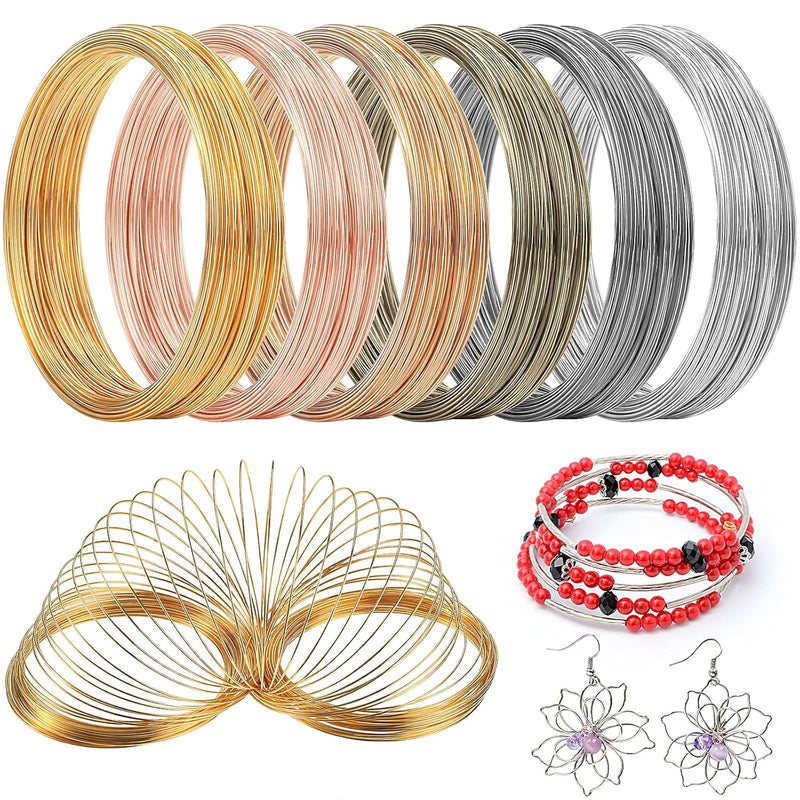 600 Loops Jewelry Wire Memory Beading Wire Steel Memory Wire Multicolor Jewelr