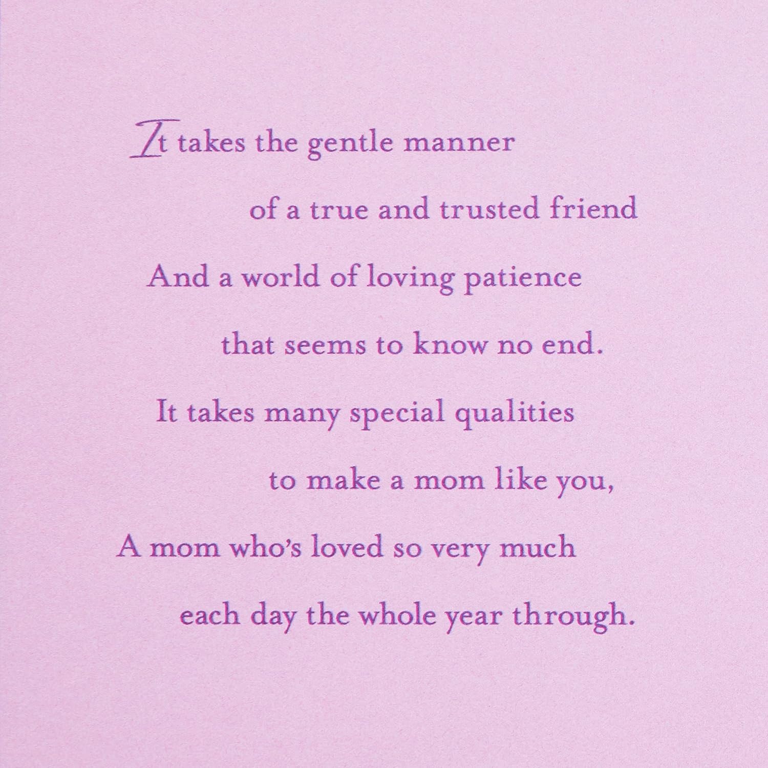 Hallmark Birthday Greeting Card for Mom (Purple Flower)