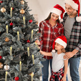 Led Flamelesstaper Candles With Remote And Removable Clips, Battery Operated, Drip Effect, For Christmas, Decoration, Set Of 10 (Warm White-W7)