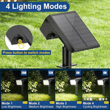 12 Pack 90 LED Solar Spot Lights IP67 Waterproof Cool White Landscape Flood Lights