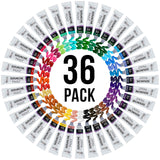 Professional 36-Color Gouache Paint Set In Large 18Ml Tubes & Color Mixing Wheel - Gouache Paint Tubes For Artists, Students, Beginners
