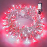 33Ft 100 Led String Lights,Waterproof Twinkle Fairy Lights Plug In With 8 Modes, Christmas Lights Clear Wire For Wedding
