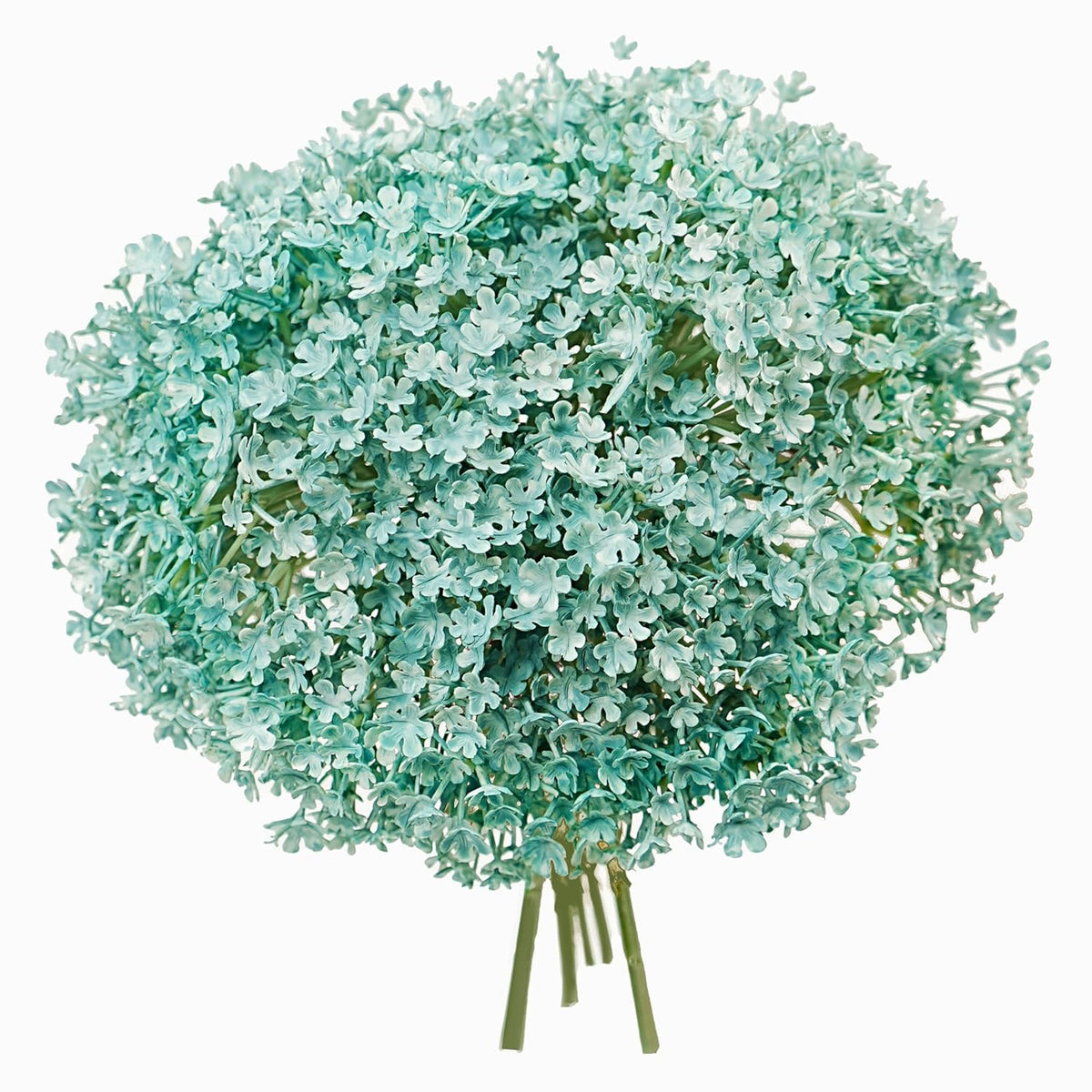 Babys Breaths Artificial Flower Bouquets, 12 Pcs Small Fake Babys Breath Faux Snowflakes Gypsophila Flowers For Christmas Tree, Home Office Party Decor, Bridal Wedding Bouquet, Table Centerpieces
