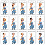 33 Cute Baby Shower Games - Scratch Off Lottery Ticket Raffle Cards Baby Shower Game - Who Has The Mom - 33 Sheets