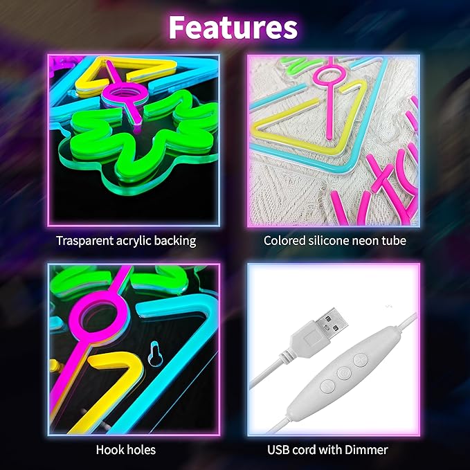 Cocktails Neon Sign Dimmable USB LED Martini Glass Wall Light for Bar Pub Man Cave Party Decor