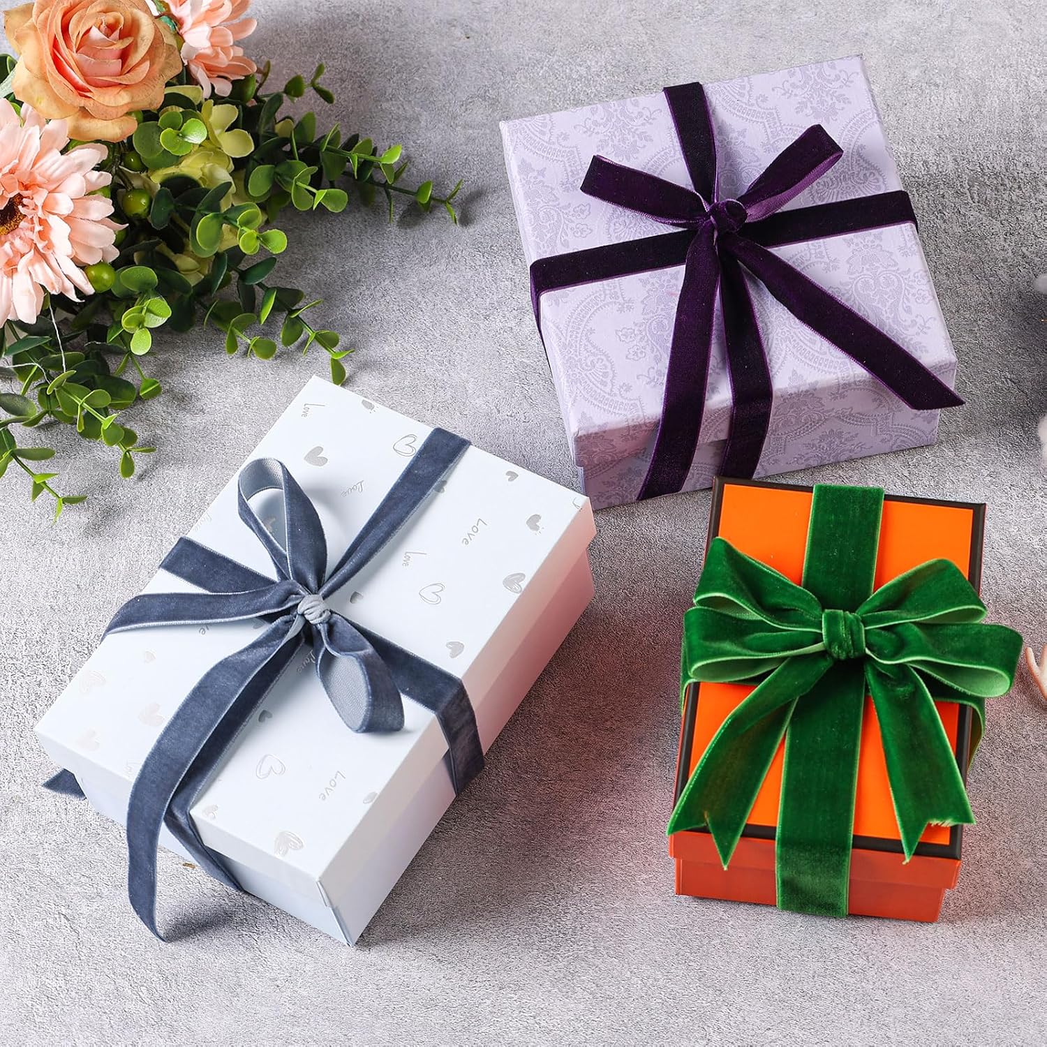 Burgundy Velvet Ribbon 1-1/2 Inch X 20Yd,Great For Gift Wrapping,Hair Bows,Christmas,Wedding Party Decoration(1-1/2" Burgundy)