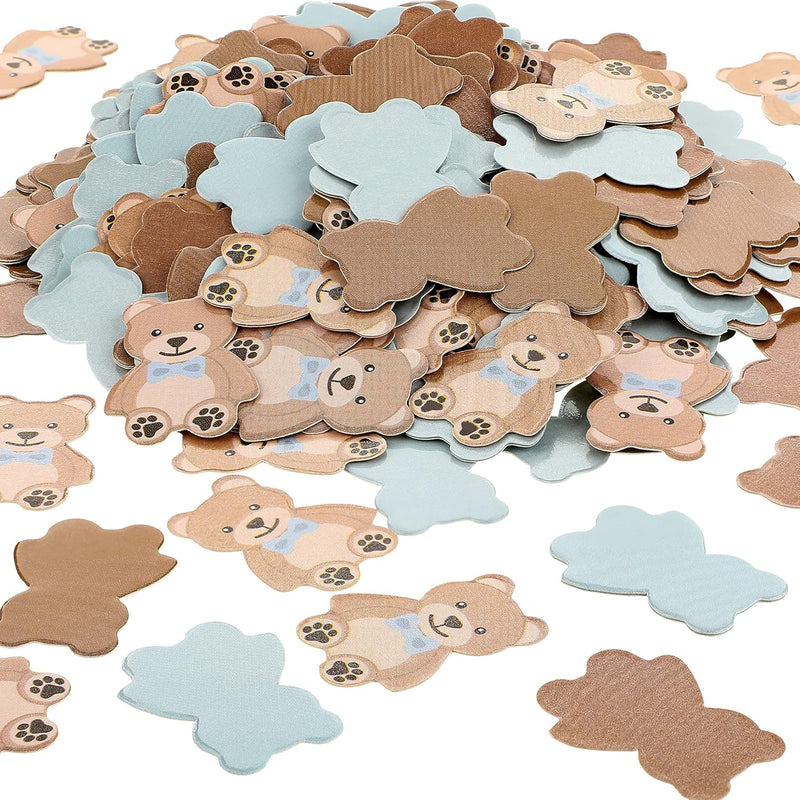 300 Pieces Bear Confetti Baby Shower Paper Confetti Bear Table Confett