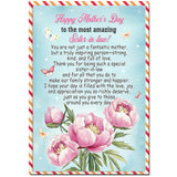 Mother'S Day Card For Sister-In-Law, 5X7 Inches Greeting Card, Premium Envelope And Seal, Heartfelt Gift From Family, Unique Sister-In-Law Appreciation Mothers Day Cards