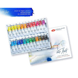 Professional Watercolor Set 24 Extra Fine Artist Grade 10Ml Tubes, Vibrant & Lightfast Colors, Premium Art Supplies For Artists & Hobbyists By Nevskaya Palitra
