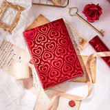 Red Holographic Heart Wrapping Paper Roll, Shiny Heart Metallic Foil For Valentines, Christmas, Wedding, Anniversary, Birthday & New Year Celebrations, Mini Roll 17 In X 32.8 Ft