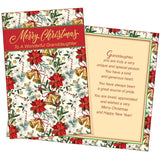 - Granddaughter Christmas Card - Made In Chicago - Large Card Opens To 10" X 7.75" - Packaged In Extra Sturdy Mailer - Very Colorful Classic Christmas Design - 1011