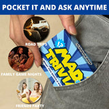 Mad Trivia Trivia Game With Sand Timer About Things You Oughta Know - Fun Fast-Paced Quiz Trivia Card & Board Game With 200+ Questions Family Road Trip Travel Game For The Pursuit Of Trivial Knowledge